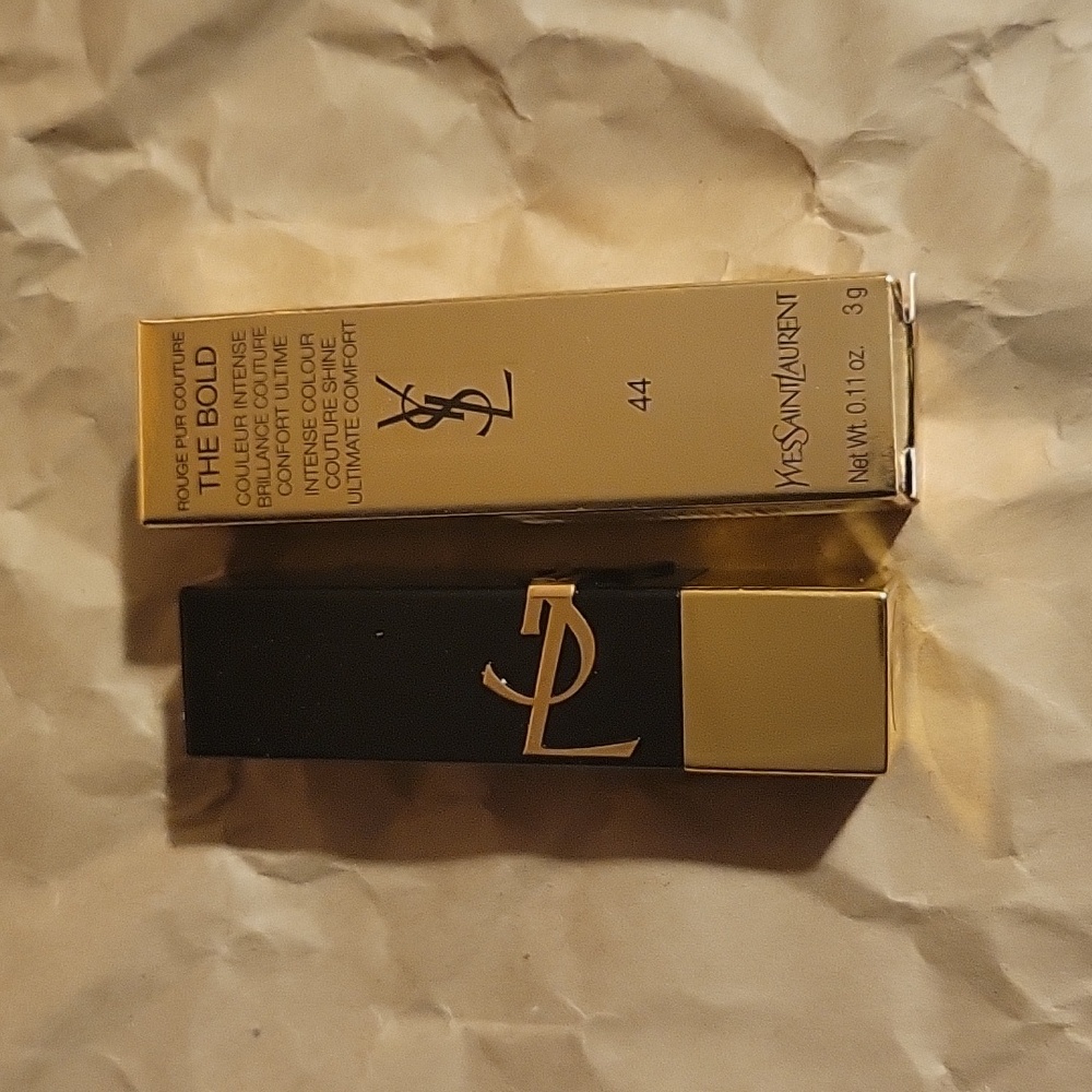 YSL~Rouge Pur Couture The Bold High Pigment Lipstick~44 Nude Lavallièrre - Picture 3 of 8